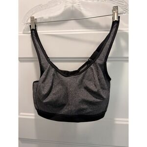 Wacoal Sport Underwire Sports Bra 38C Heather Grey Black High Impact 855229